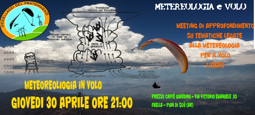 Evento meteorologia giovedi 30 aprile